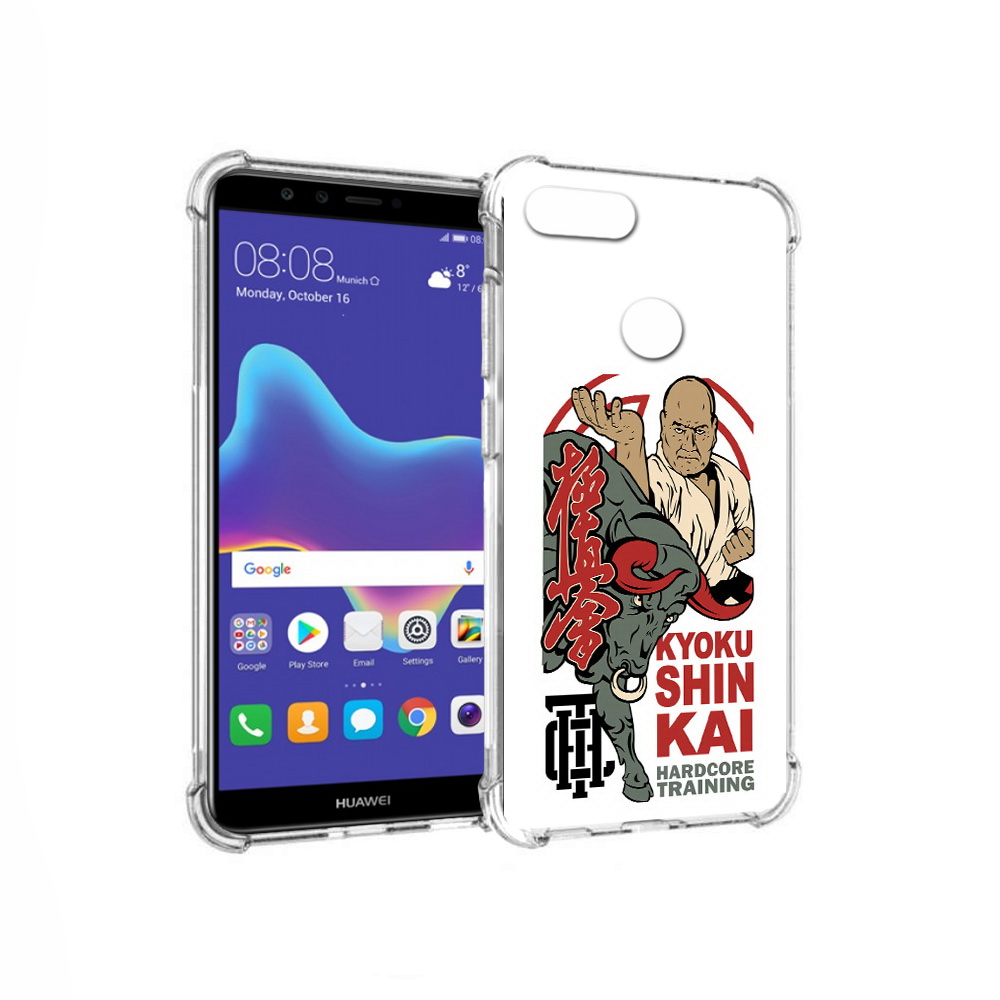 

Чехол MyPads Tocco для Huawei Enjoy 8 Plus единоборства рисунок (PT108787.33.343), Прозрачный, Tocco