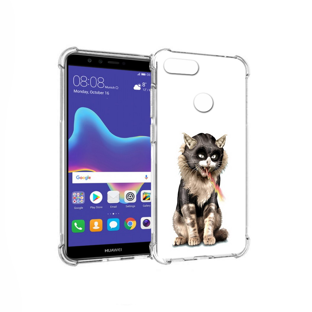 Чехол MyPads Tocco для Huawei Enjoy 8 Plus дьяволский кот (PT108787.33.341)