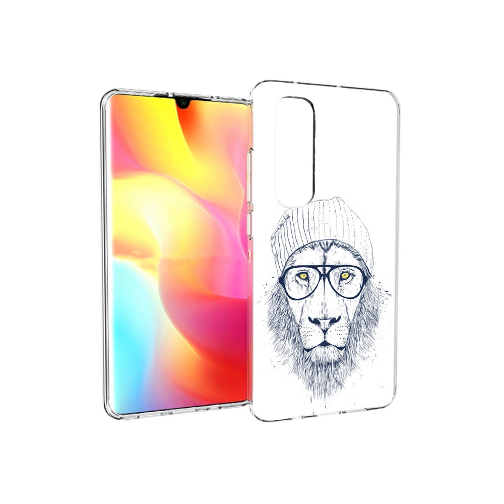 

Чехол MyPads Tocco для Xiaomi Mi Note 10 Lite хиппи лев (PT149714.254.663), Прозрачный, Tocco