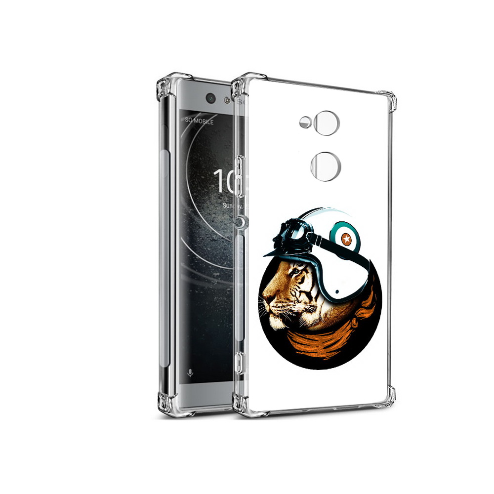

Чехол MyPads Tocco для Sony Xperia XA2 Тигр в шлеме (PT99627.238.171), Прозрачный, Tocco
