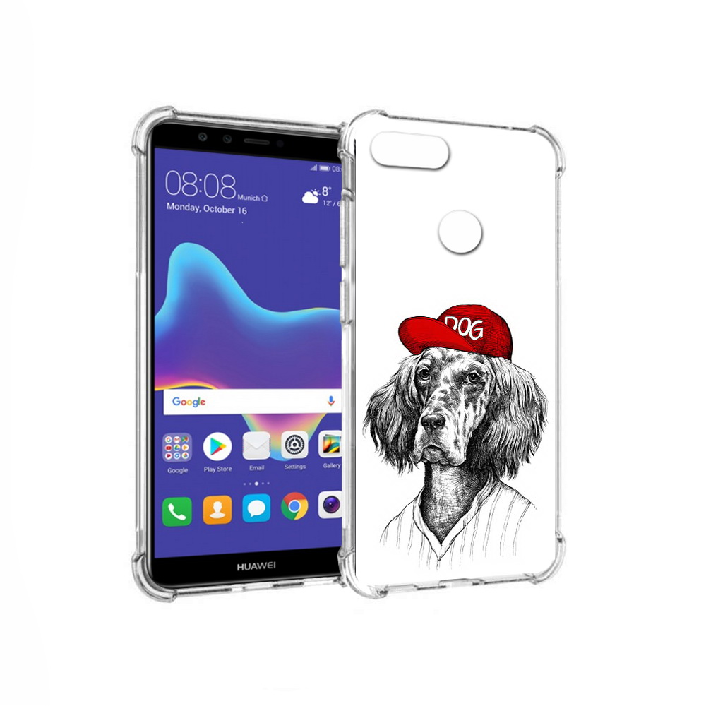 

Чехол MyPads Tocco для Huawei Enjoy 8 Plus дог (PT108787.33.333), Прозрачный, Tocco