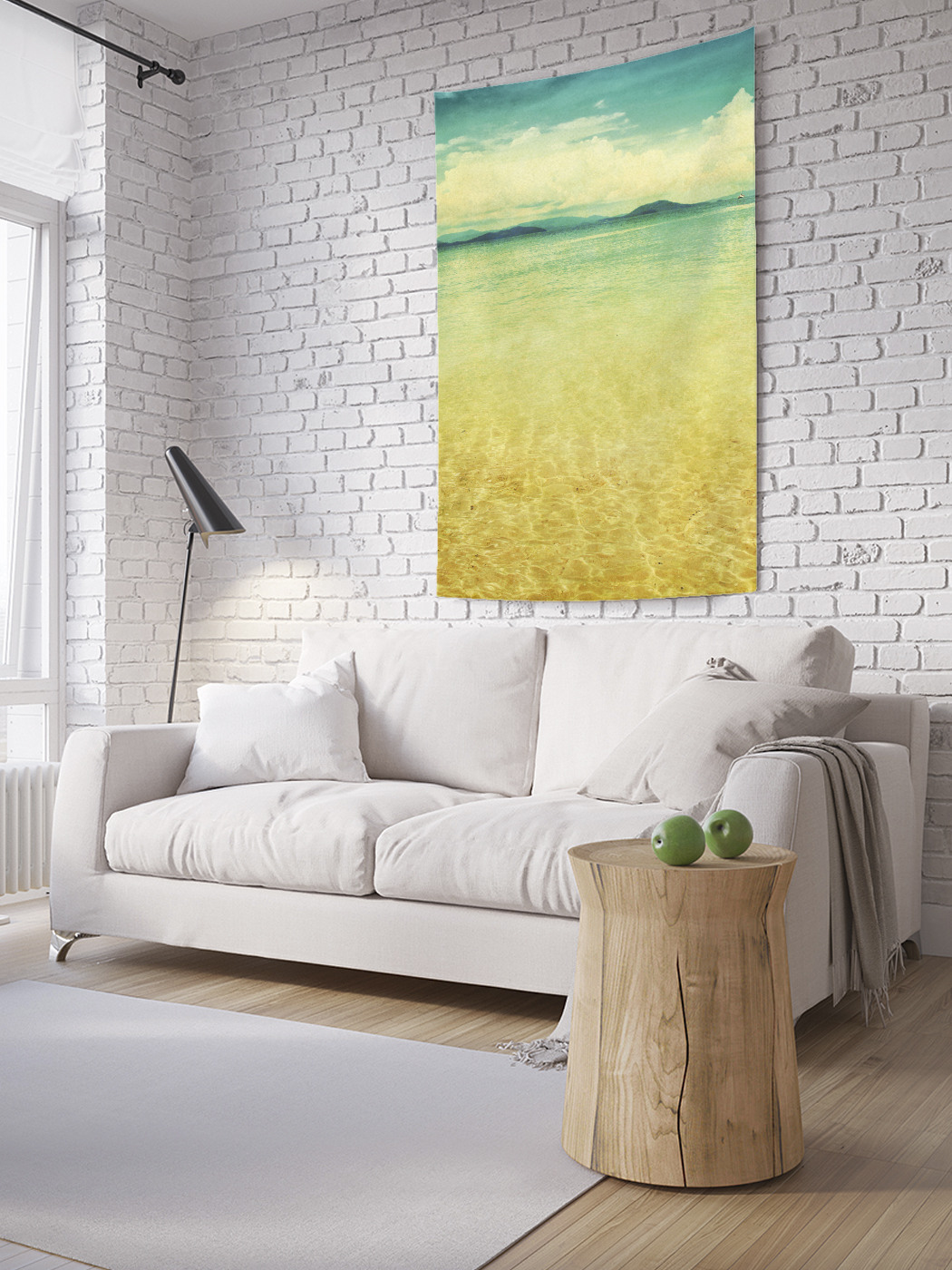 

Вертикальное фотопанно на стену JoyArty Нарисованное море 150x200 см, Нарисованное море