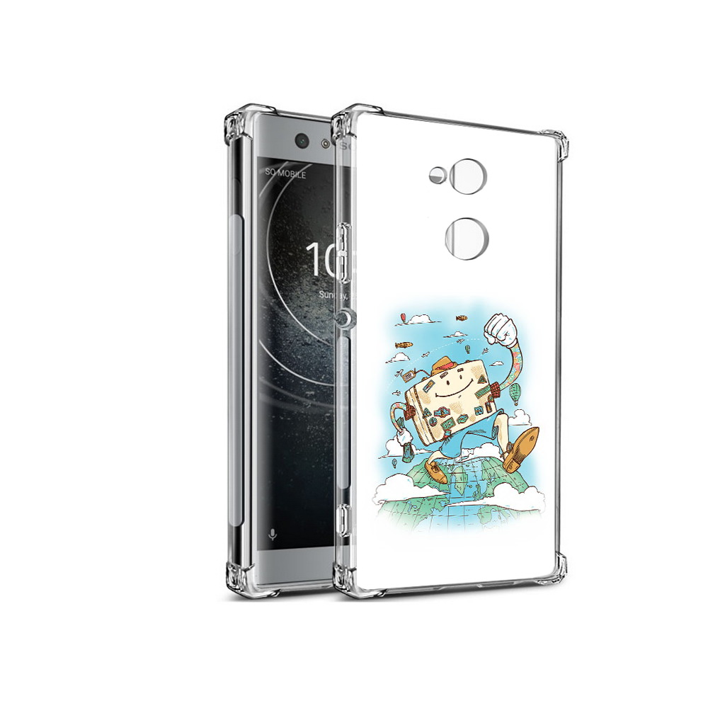 

Чехол MyPads Tocco для Sony Xperia XA2 Счастливый чемодан (PT99627.238.166), Прозрачный, Tocco