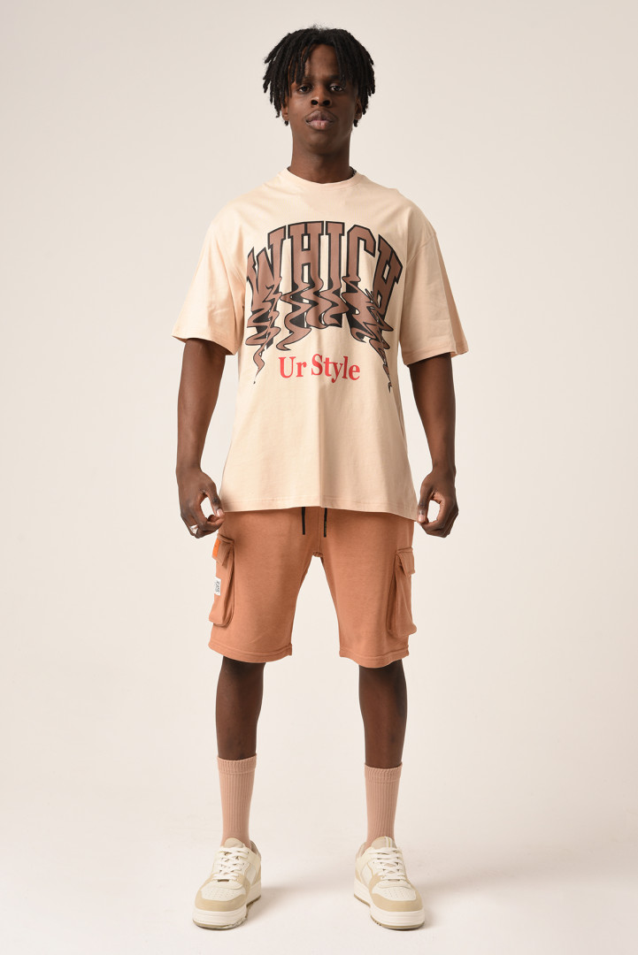 

Футболка мужская King Brich T-SHIRT1019 бежевая 2XL (товары доставляются из-за рубежа), T-SHIRT1019
