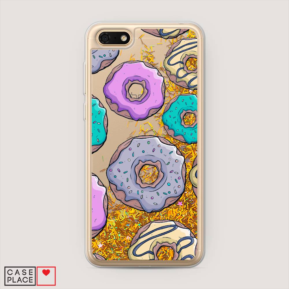 

Чехол Awog на Huawei Y5 2018 "Разноцветные пончики в глазури 2", Голубой;разноцветный, 65990-1