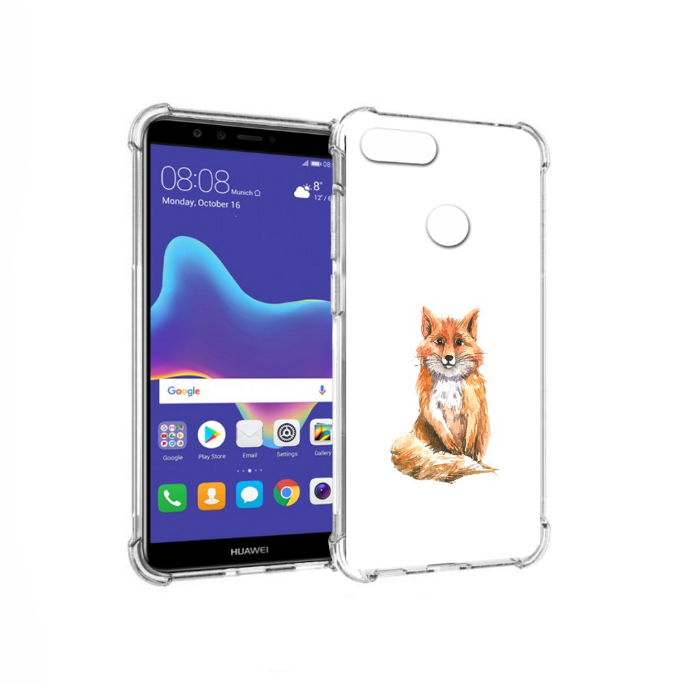 

Чехол MyPads Tocco для Huawei Enjoy 8 Plus детская лиса (PT108787.33.320), Прозрачный, Tocco
