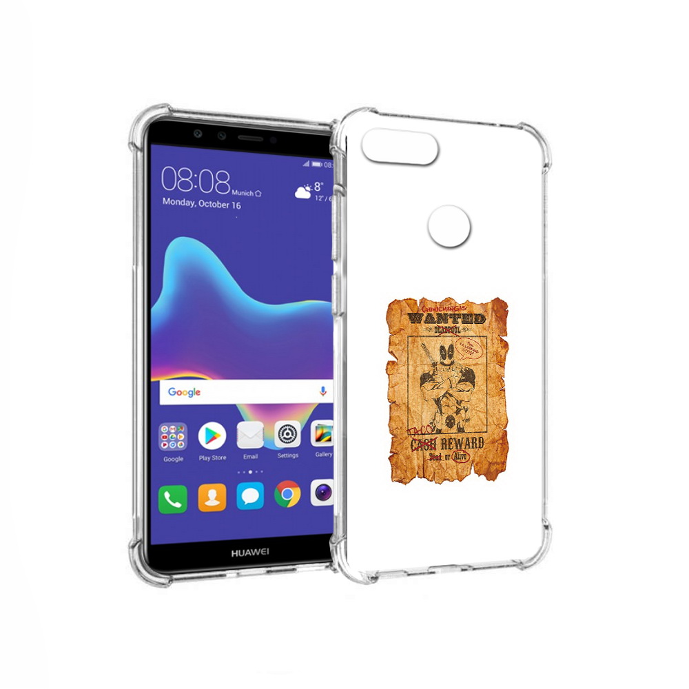 

Чехол MyPads Tocco для Huawei Enjoy 8 Plus дедпул (PT108787.33.317), Прозрачный, Tocco