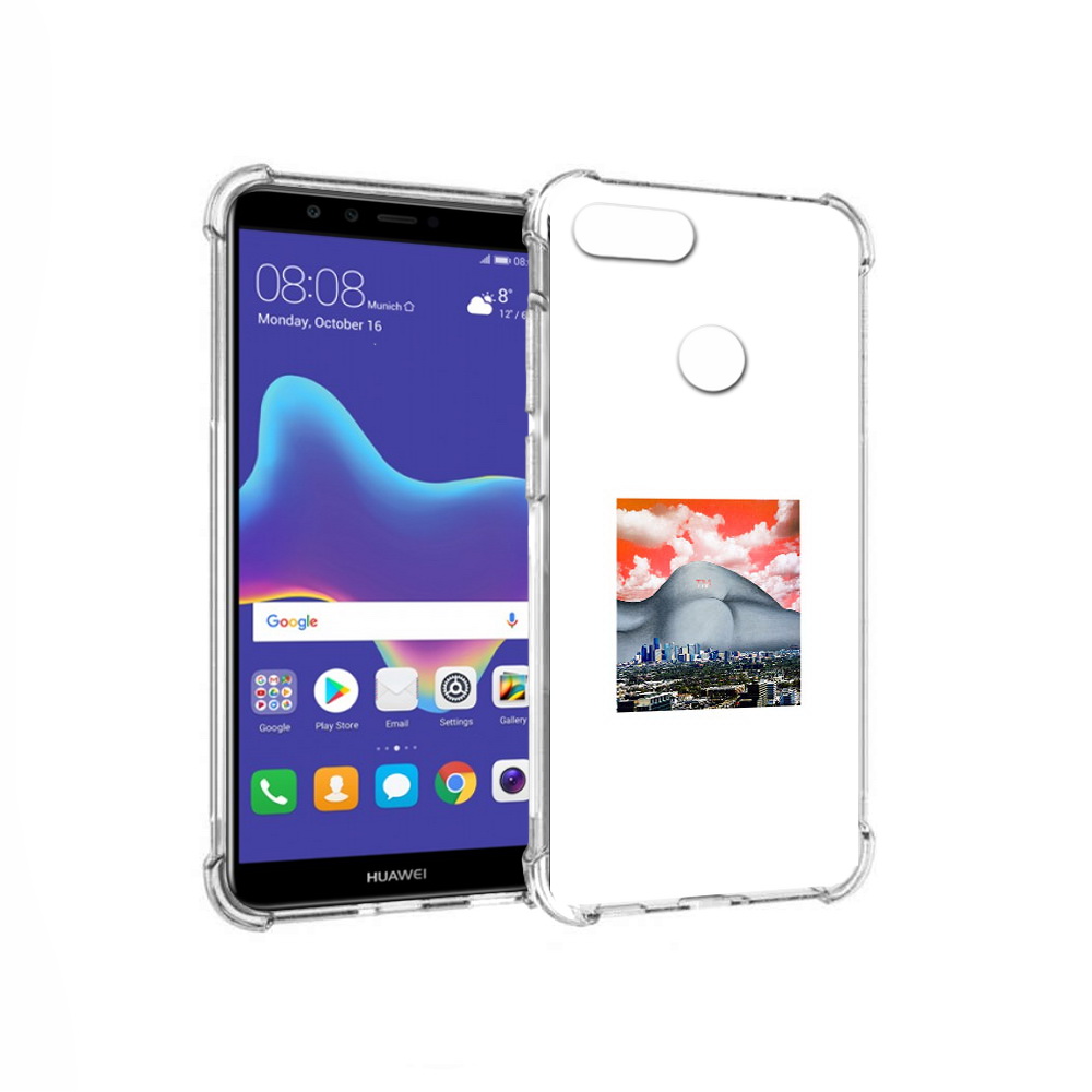 

Чехол MyPads Tocco для Huawei Enjoy 8 Plus город с девушкой на фоне (PT108787.33.297), Прозрачный, Tocco