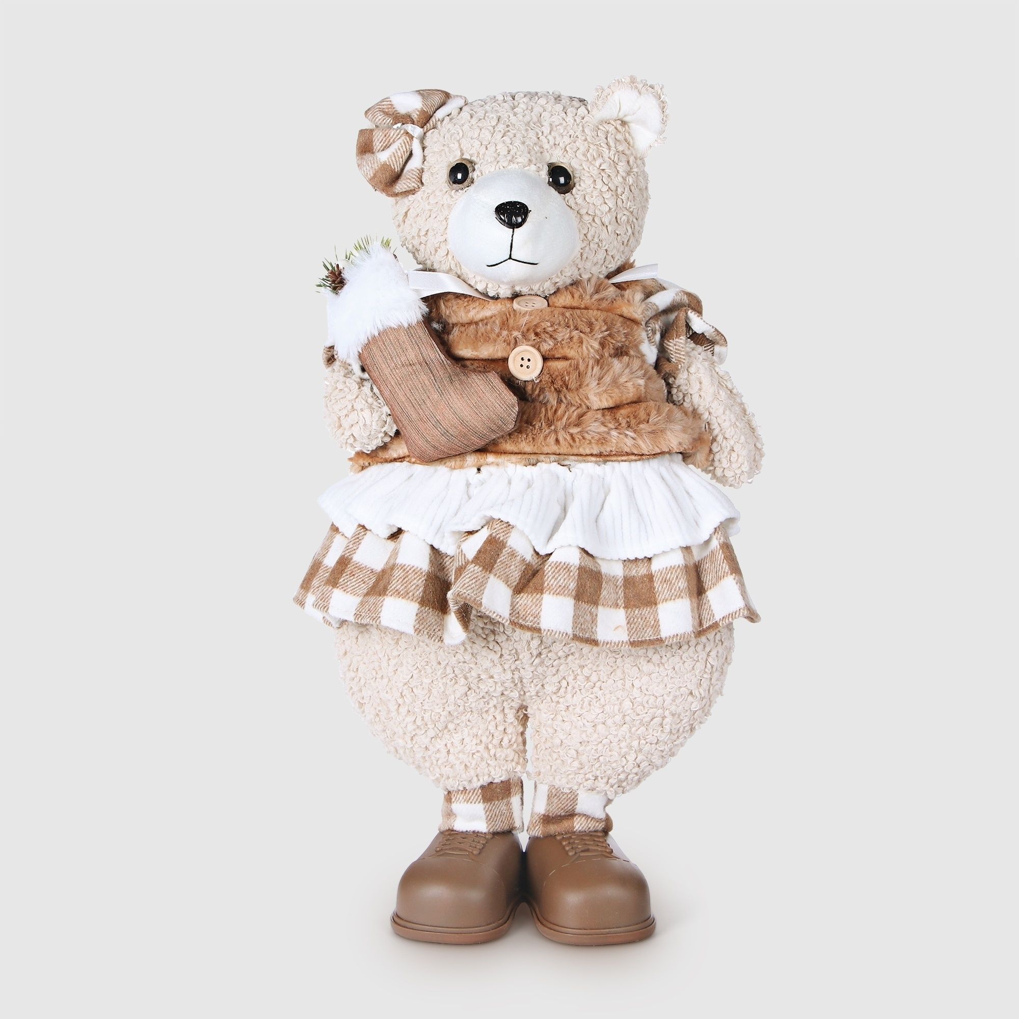 

Статуэтка Sote Toys Медведь рождественский текстиль 55 см