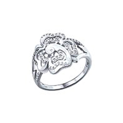 

Кольцо из серебра р. 17,5 Golden Eagle 94010072, фианит, 94010072