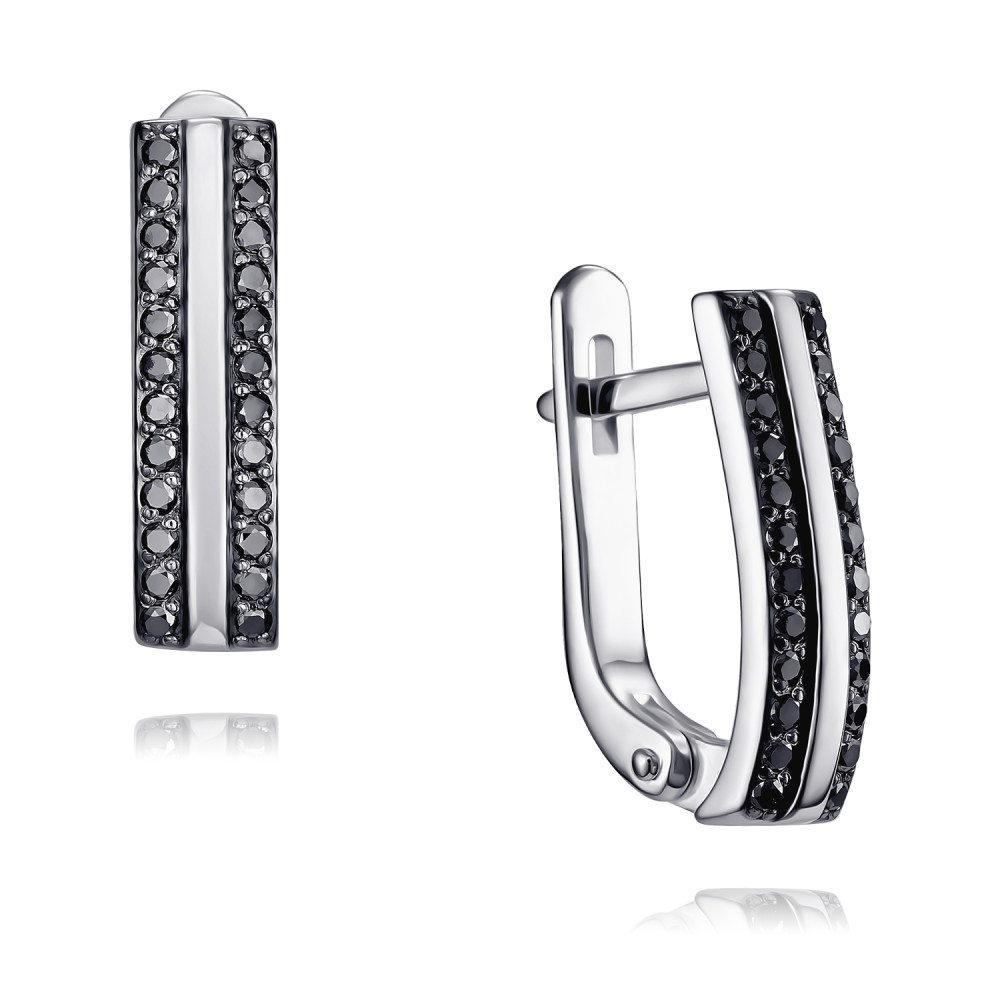 

Серьги из белого золота с бриллиантом ADAMAS 24037058/01-А51ДЧ-421, 24037058/01-А51ДЧ-421