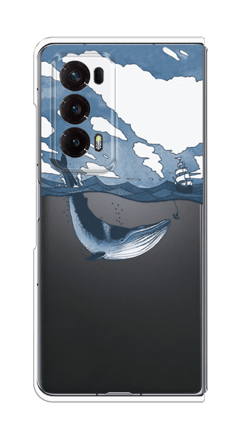 

Чехол на Honor Magic V2 "Большой кит", Синий, 6123550-1