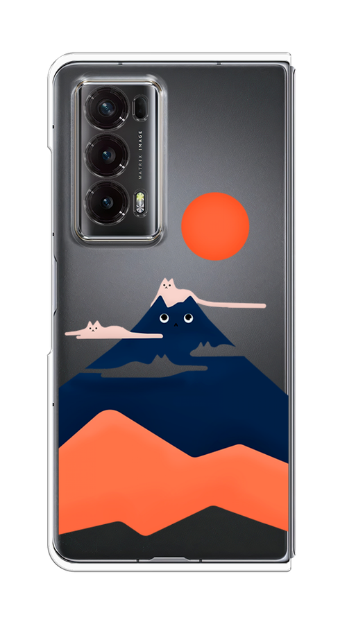 

Чехол на Honor Magic V2 "Кот-гора", Черный;оранжевый, 6123550-1