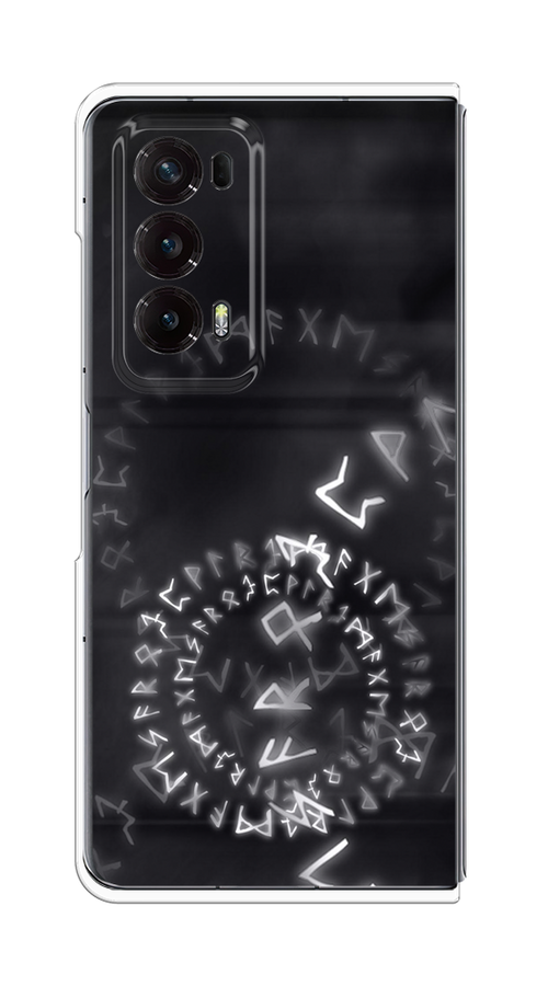 

Чехол на Honor Magic V2 "Руны", Серый;черный, 6123550-1