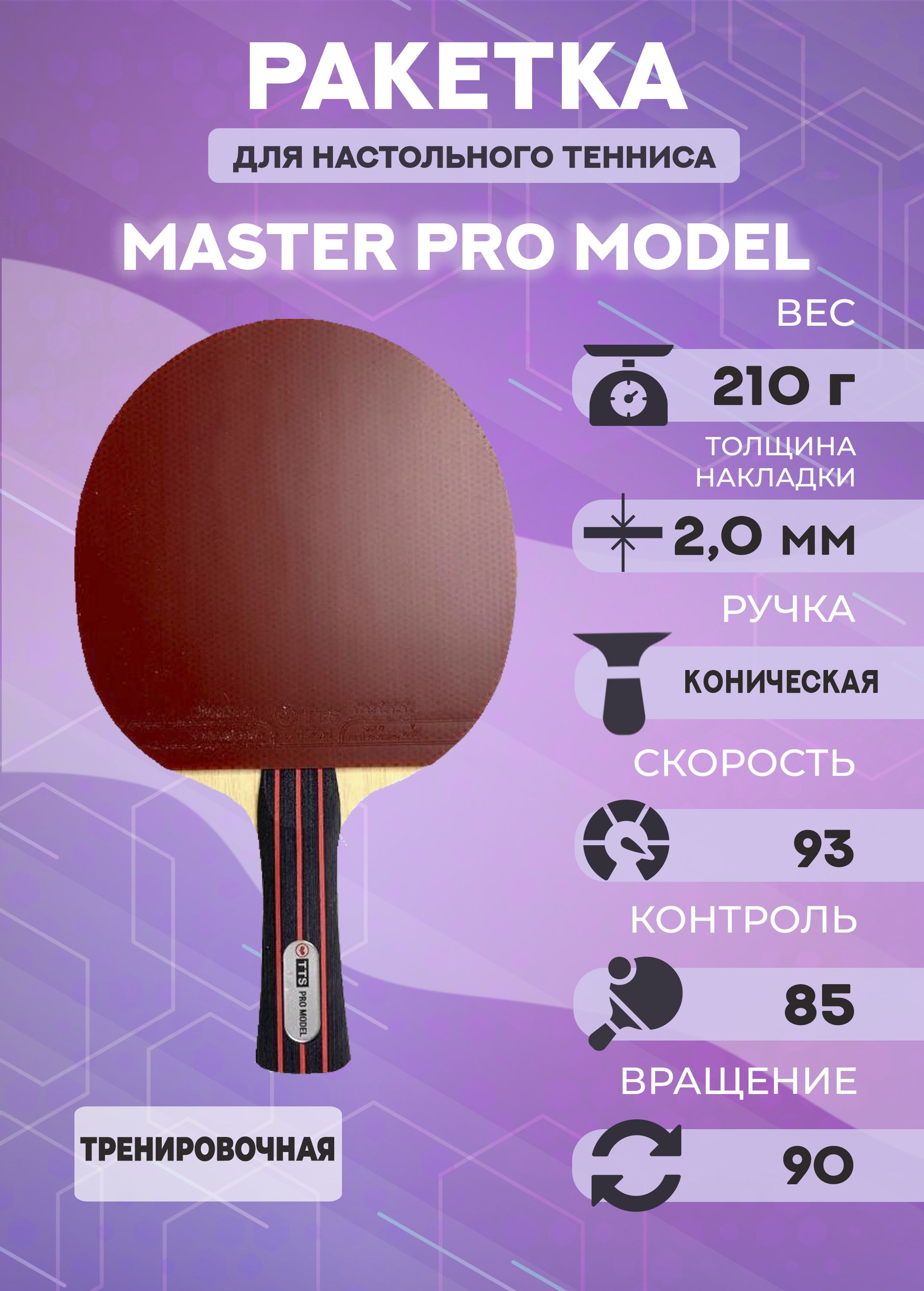 Ракетка для настольного тенниса Master Pro Model FL