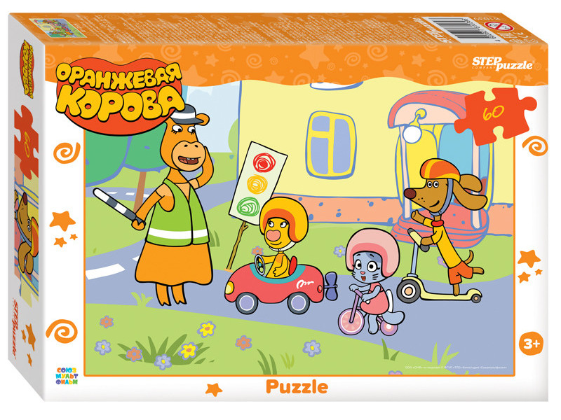 

Пазл Step Puzzle Оранжевая корова, 60 элементов 81039