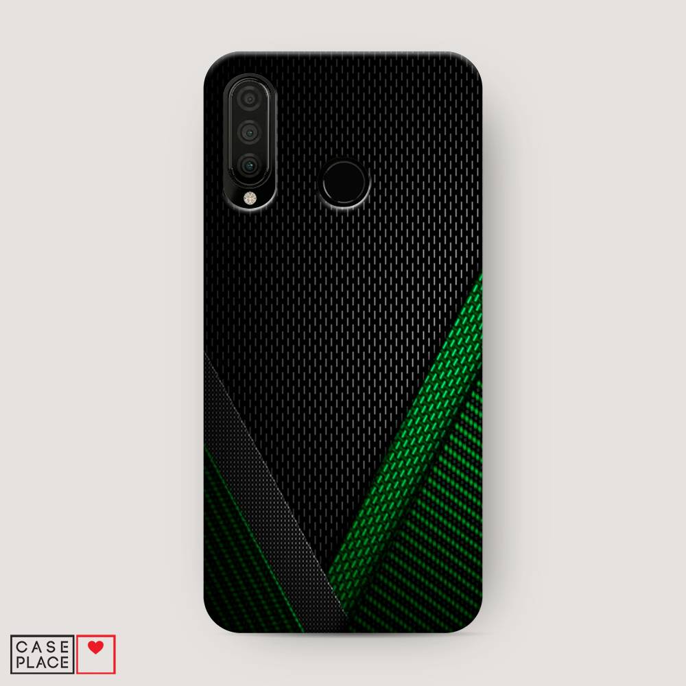 

Чехол Awog "Зеленый карбон" для Huawei P30 Lite