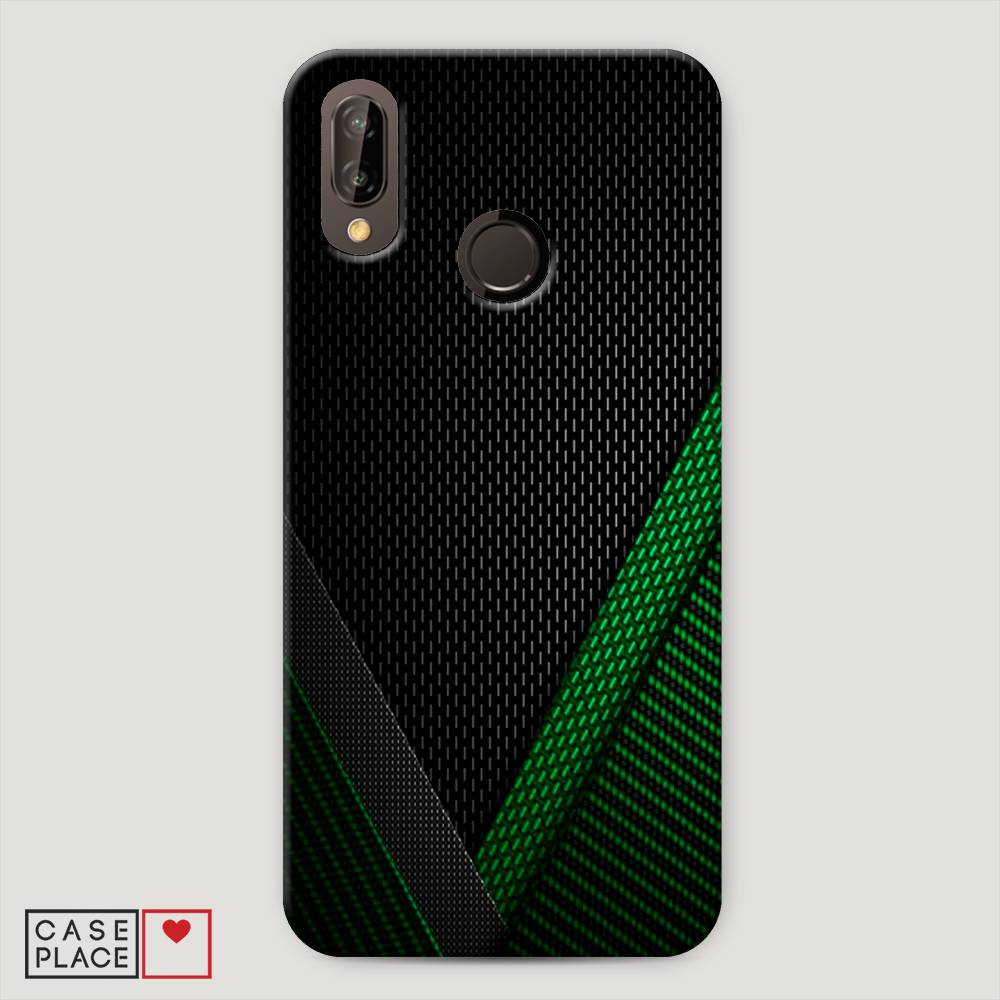 

Чехол Awog "Зеленый карбон" для Huawei P20 Lite, 64420-2