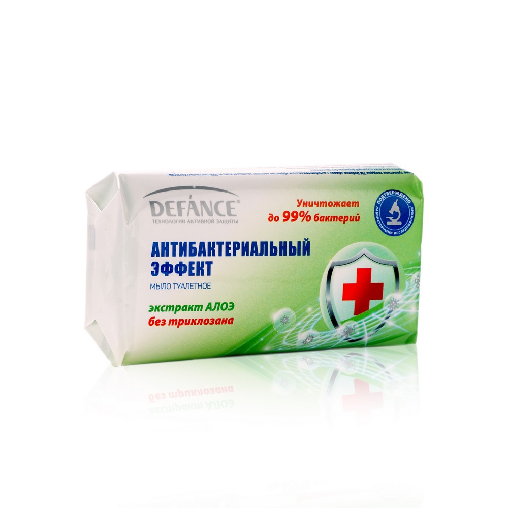 

Антибактериальное мыло Defance алоэ 90г