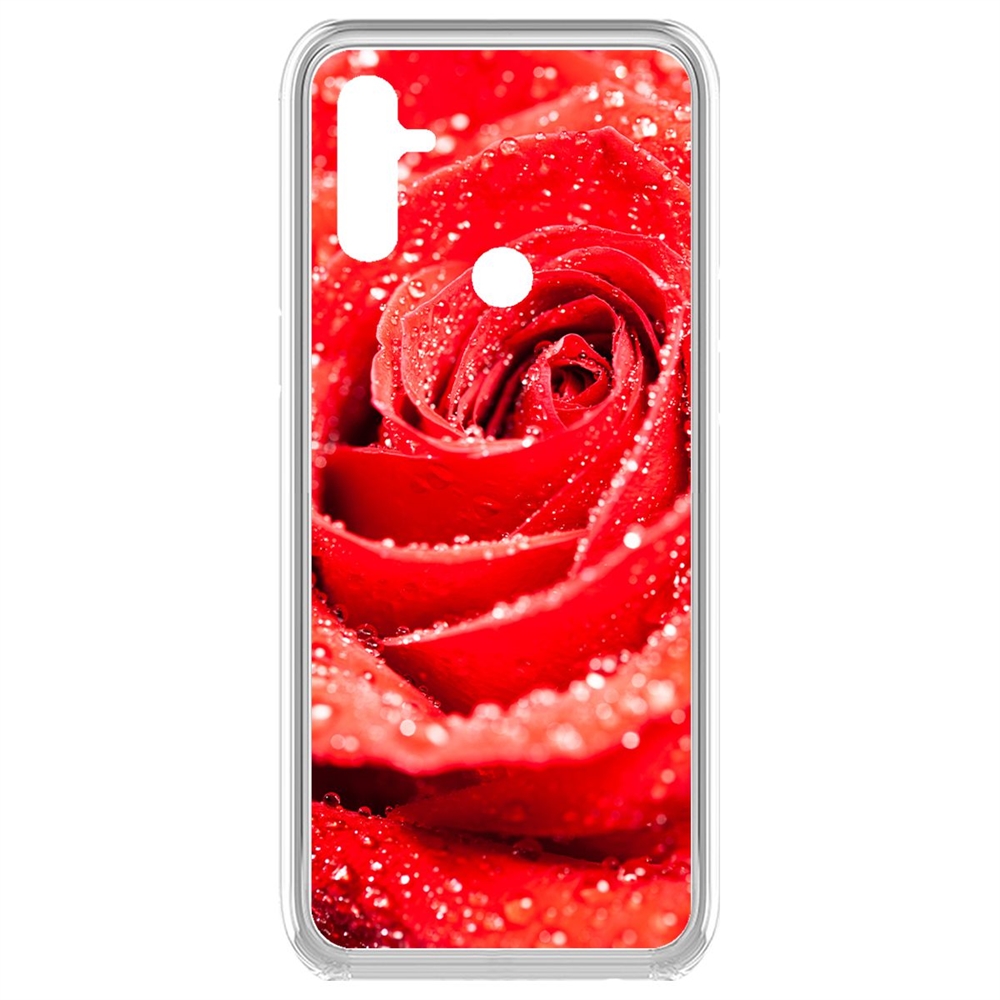 фото Чехол-накладка krutoff clear case роза для realme c3