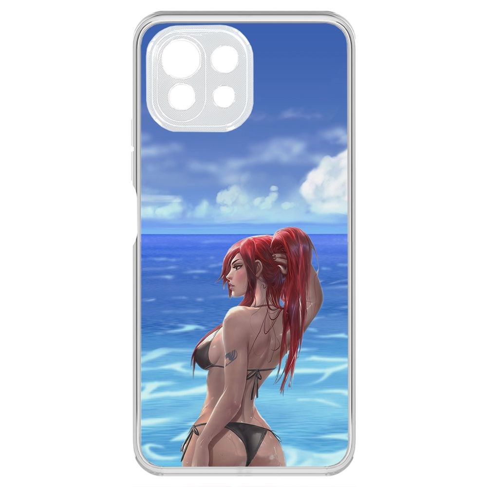 

Чехол-накладка Krutoff Clear Case Купальник женский для Xiaomi Mi 11 Lite