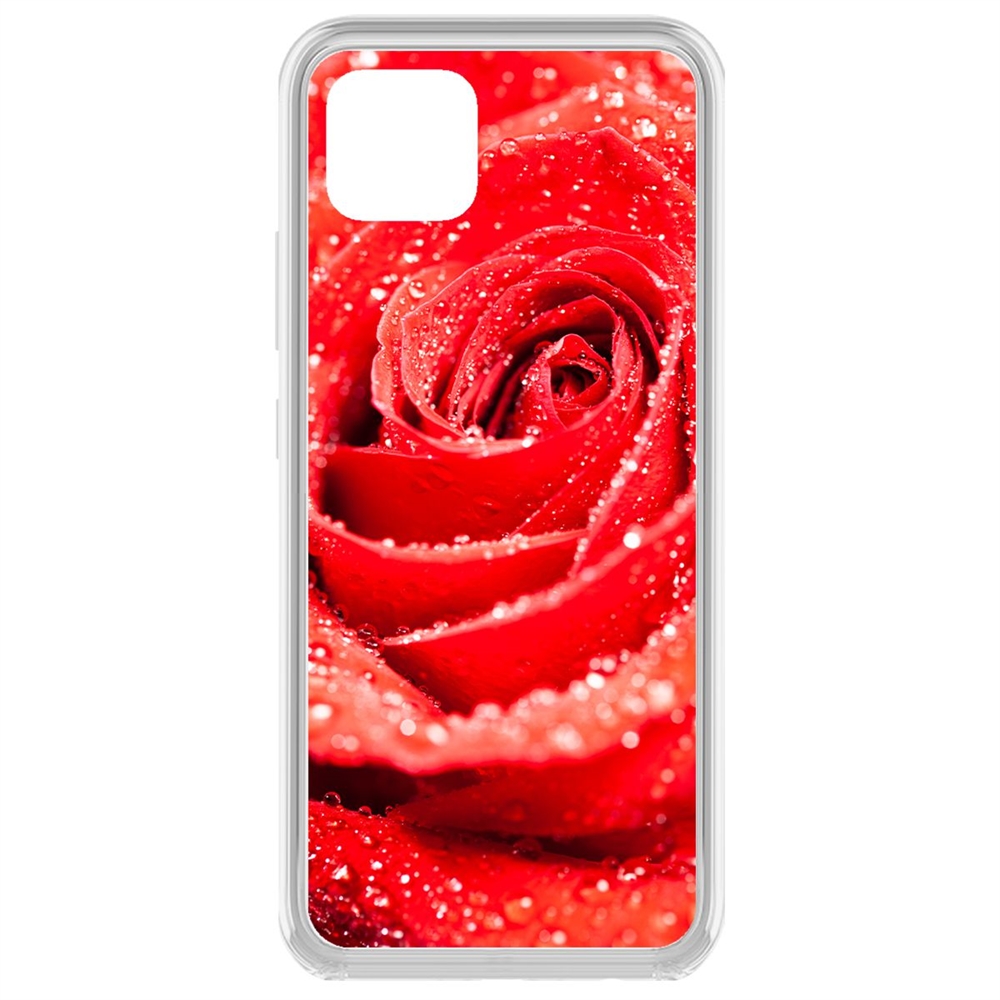 фото Чехол-накладка krutoff clear case роза для realme c11