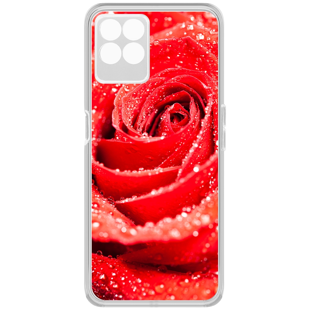 фото Чехол-накладка krutoff clear case роза для realme 8i