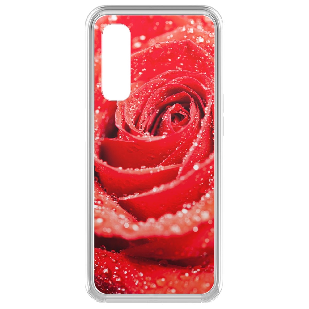 

Чехол-накладка Krutoff Clear Case Роза для Realme 7