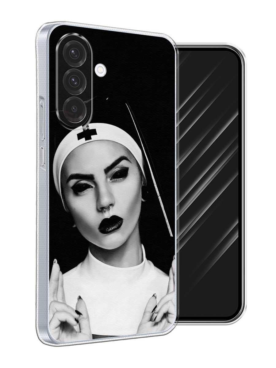 

Чехол Awog на Samsung Galaxy A36 5G "Черная монашка", Серый;черный, 2110650-1