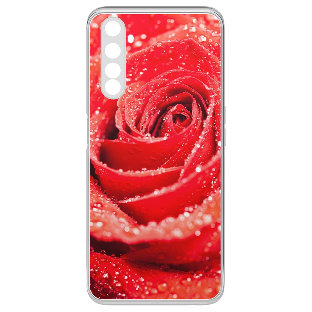 фото Чехол-накладка krutoff clear case роза для realme 6