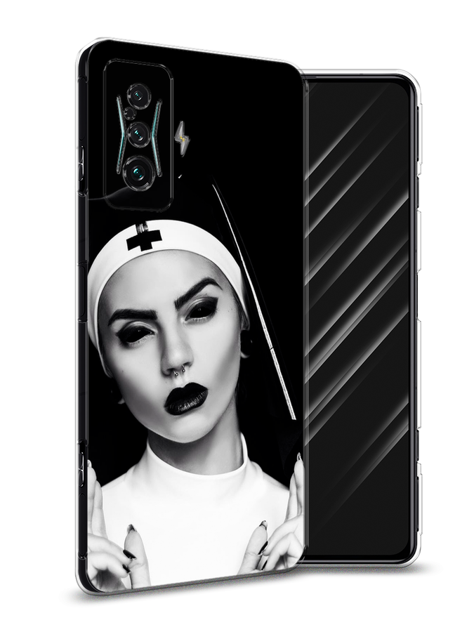 

Чехол Awog на Xiaomi Redmi K50 GE "Черная монашка", Разноцветный, 314350-9
