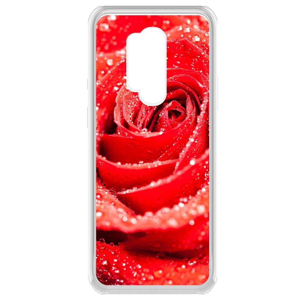 фото Чехол-накладка krutoff clear case роза для oneplus 8 pro