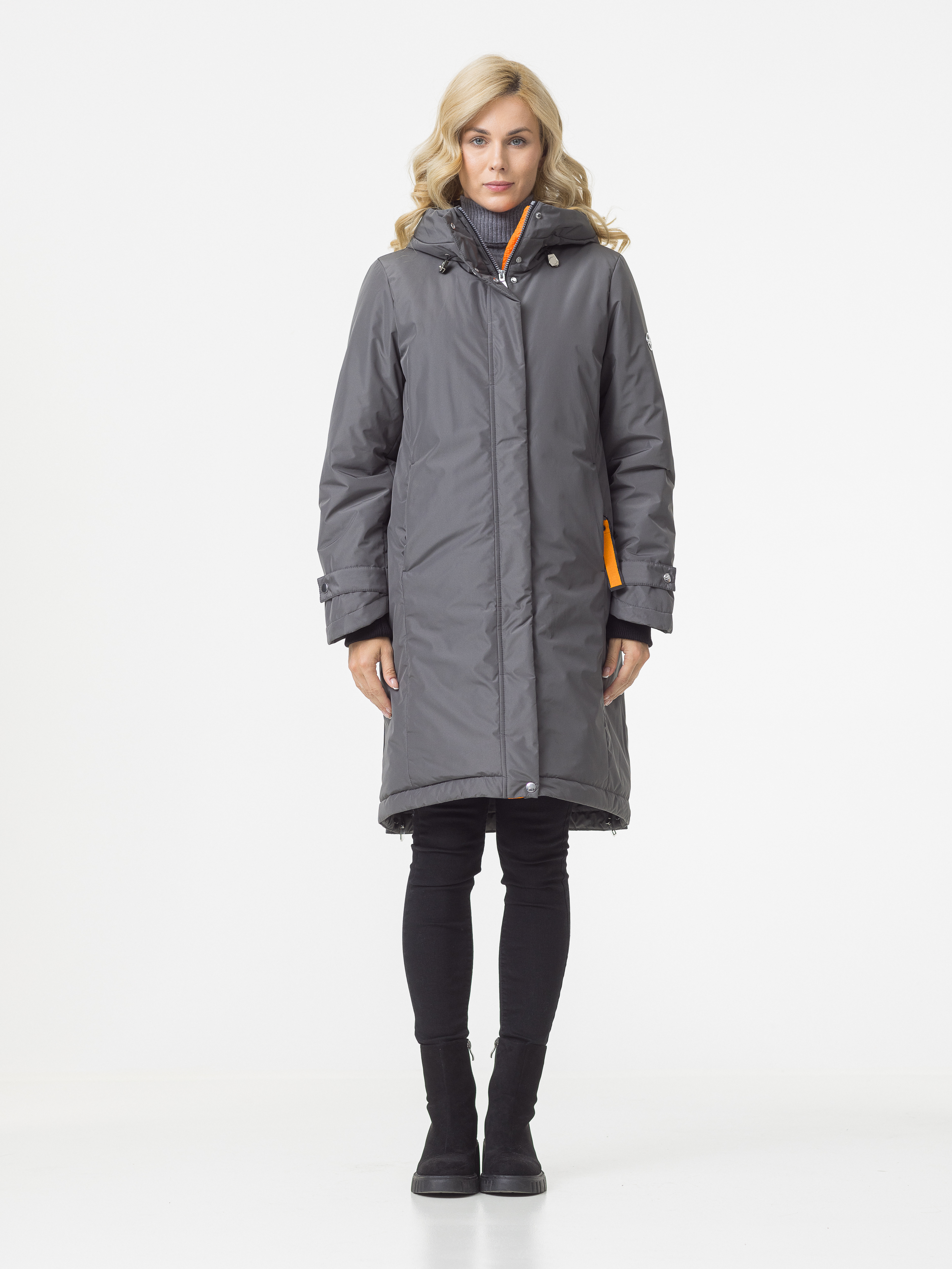 

Пальто женское Maritta 32-3015-10 серое 46 EU, Серый, 32-3015-10
