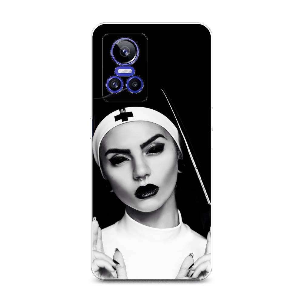 

Чехол Awog на Realme GT Neo 3 "Черная монашка", Разноцветный, 259050-9