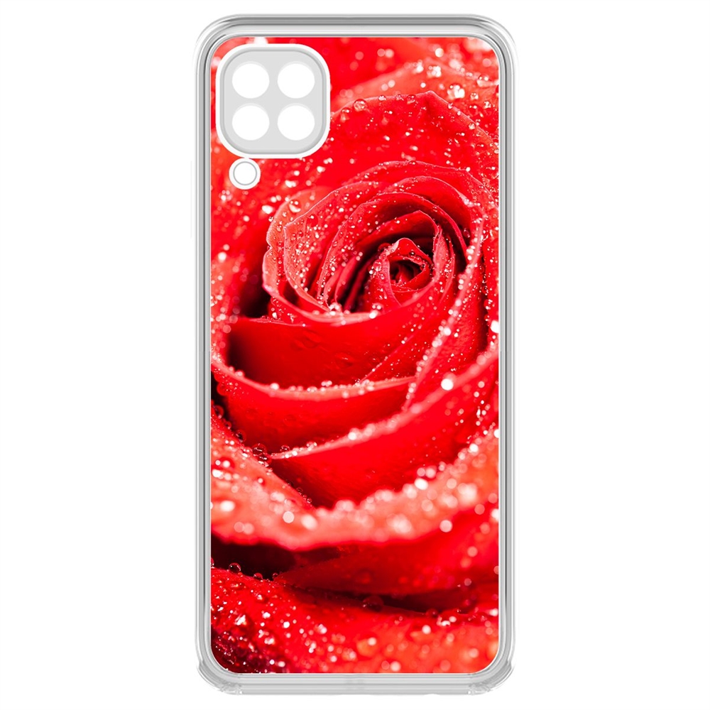 фото Чехол-накладка krutoff clear case роза для huawei p40 lite/nova 6 se/nova 7i