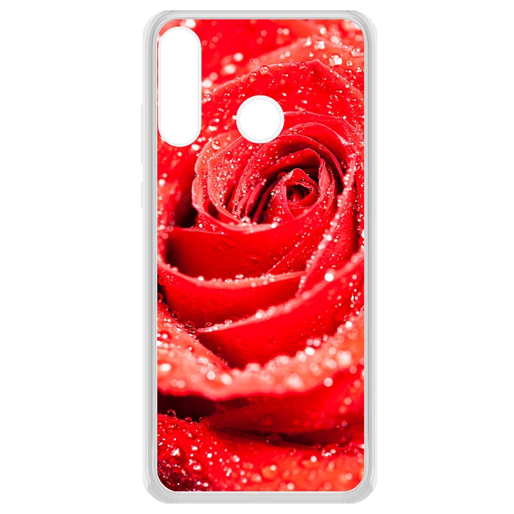 фото Чехол-накладка krutoff clear case роза для huawei p30 lite/honor 20 lite (ru)/20s/20e