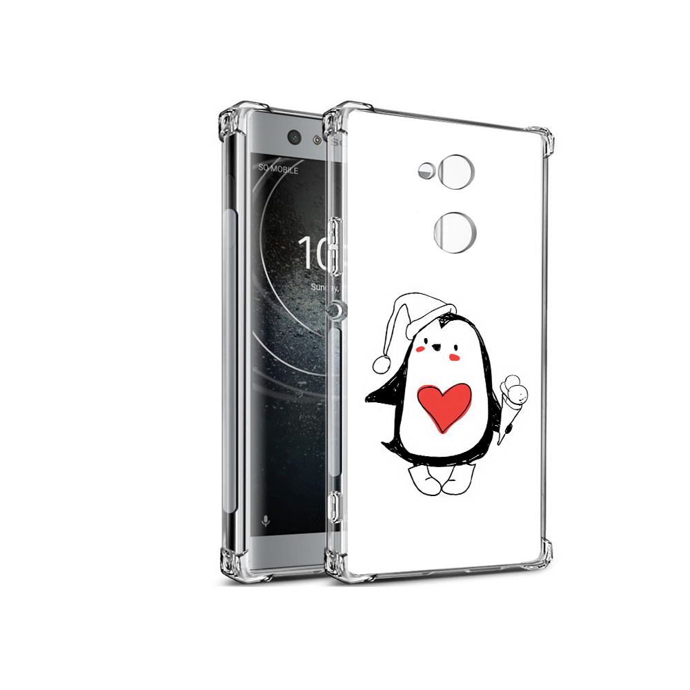 

Чехол MyPads Tocco для Sony Xperia XA2 Пингвин с мороженым (PT99627.238.135), Прозрачный, Tocco