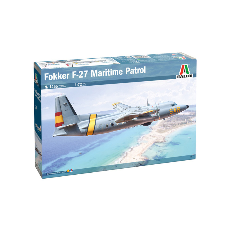 

Сборная модель Italeri Fokker F-27 Maritime Patrol 1455