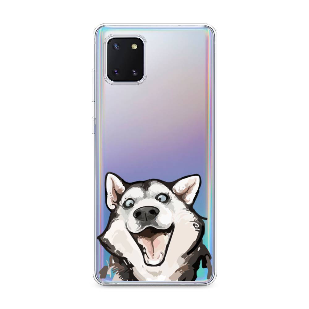 

Чехол Awog на Samsung Galaxy Note 10 lite/A81 "Радостный хаски", Разноцветный, 29150-1
