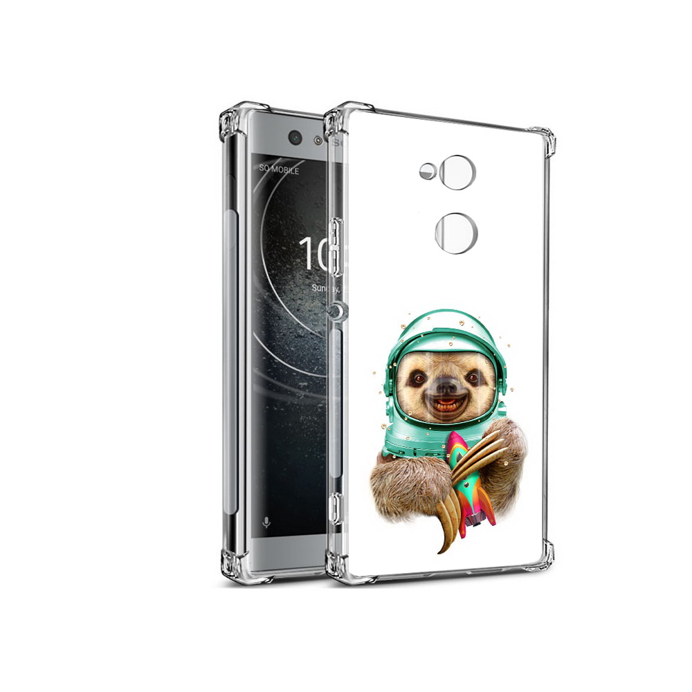 

Чехол MyPads Tocco для Sony Xperia XA2 Ленивец астронавт (PT99627.238.104), Прозрачный, Tocco