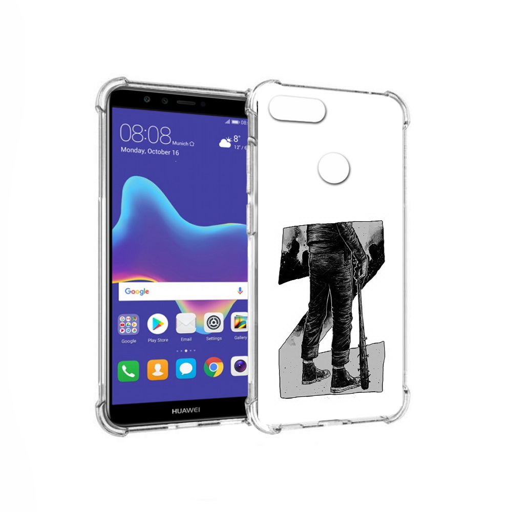 

Чехол MyPads Tocco для Huawei Enjoy 8 Plus воин черно белый (PT108787.33.265), Tocco