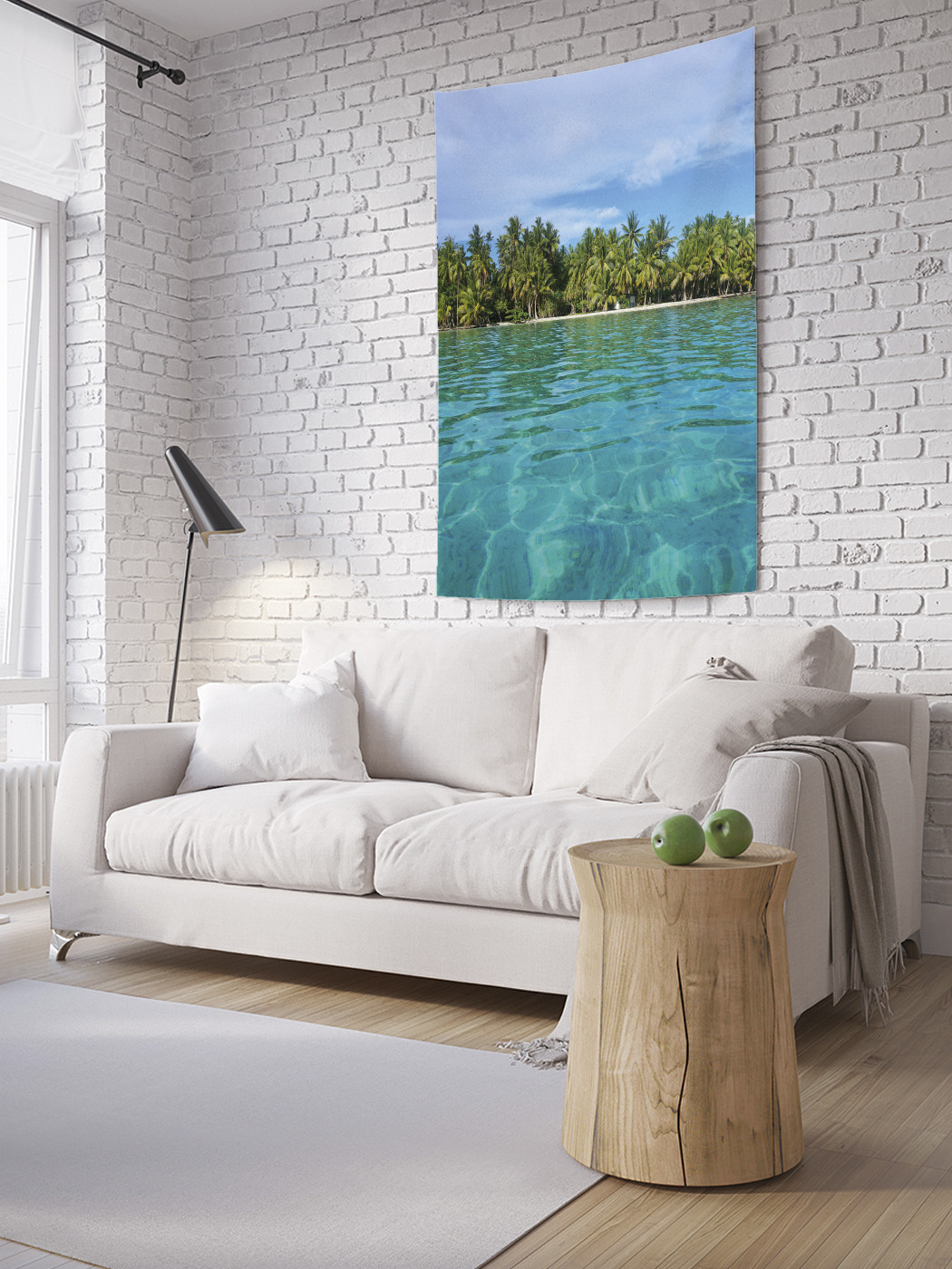 

Вертикальное фотопанно на стену JoyArty Пальмовый остров 150x200 см, Пальмовый остров