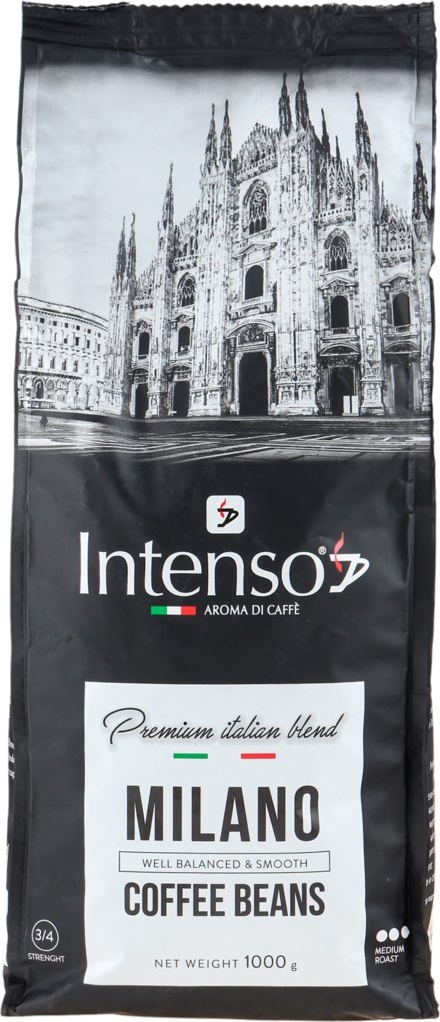 

Кофе Intenso Milano Blend в зернах 1 кг