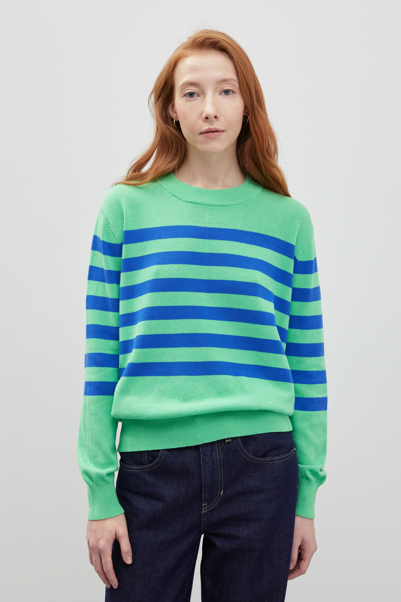 

Джемпер женский Finn Flare FBD11103 зеленый 2XL, FBD11103