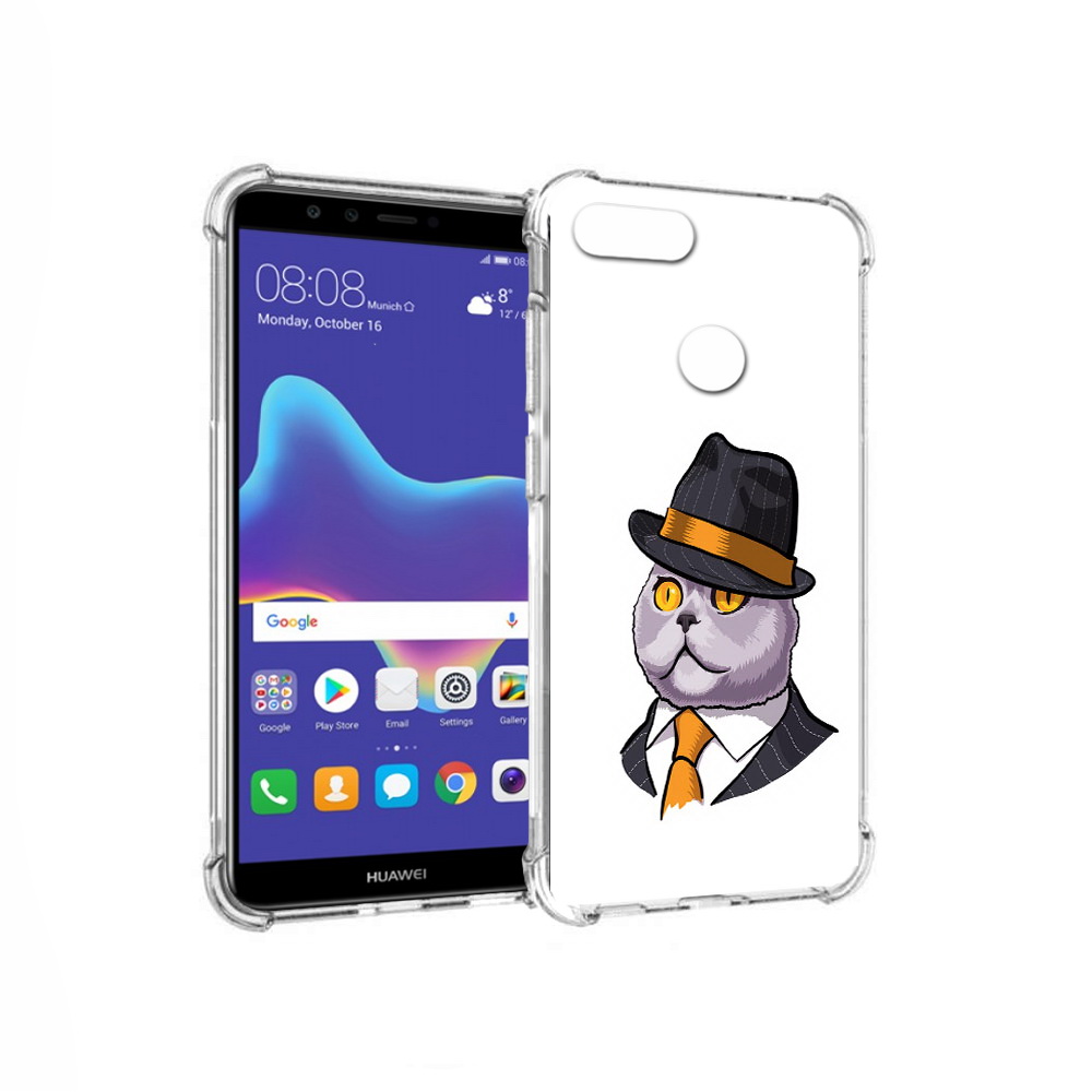 

Чехол MyPads Tocco для Huawei Enjoy 8 Plus британец (PT108787.33.247), Прозрачный, Tocco