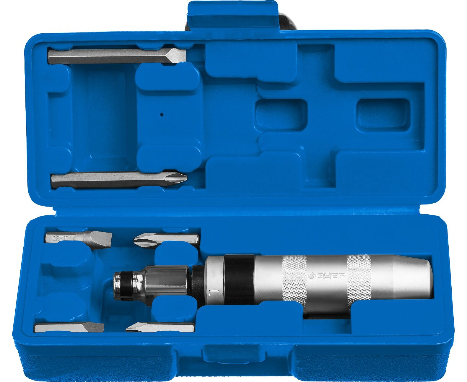 Наборная отвертка с насадками Зубр ударно-поворотная, 8 предм.