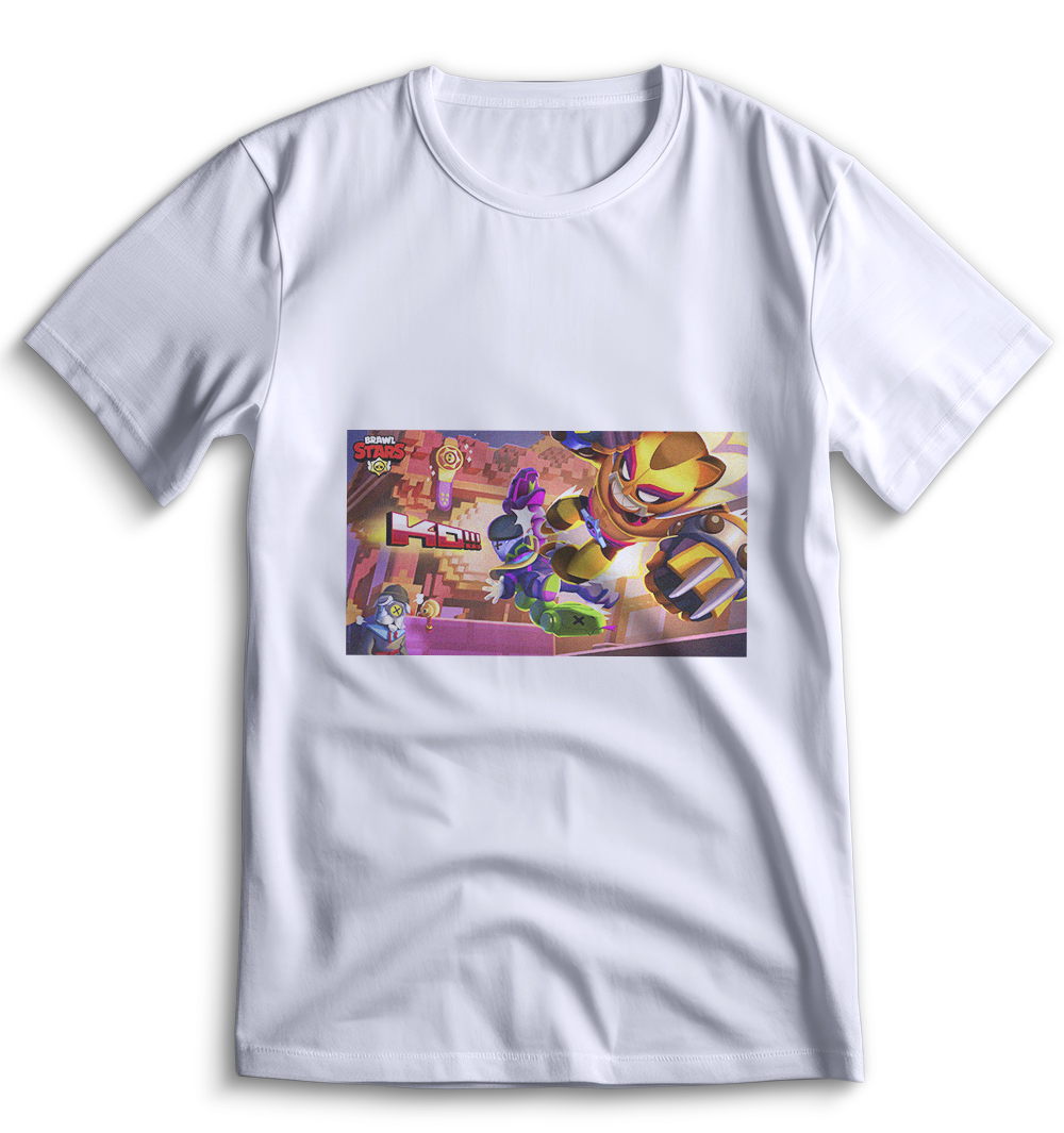 Белая футболка Top T-shirt Brawl Stars 0049 размера 3XS