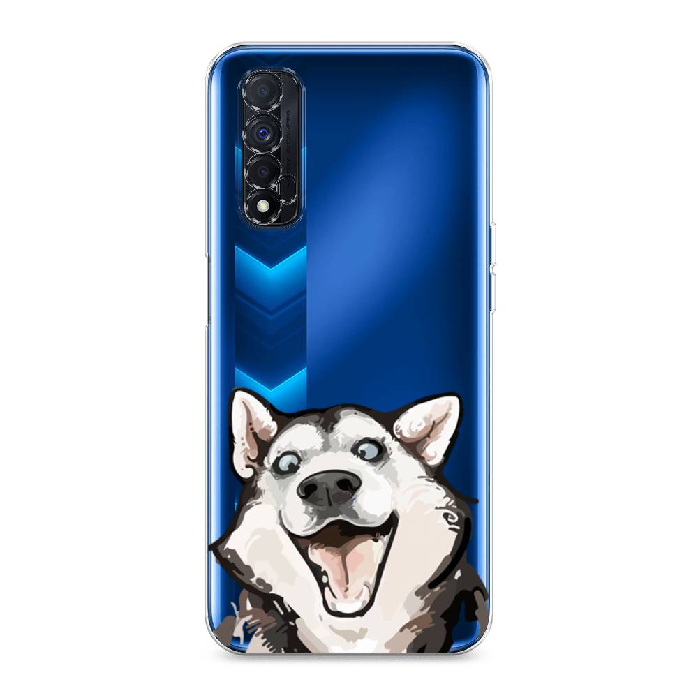 

Чехол Awog на Realme Narzo 30 4G "Радостный хаски", Разноцветный, 257650-1