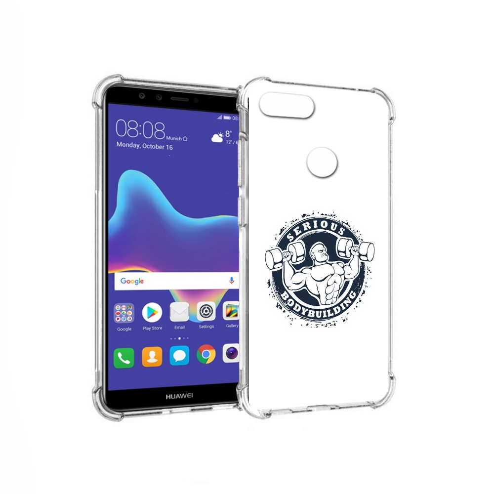 

Чехол MyPads Tocco для Huawei Enjoy 8 Plus бодибилдинг воля к победе (PT108787.33.231), Прозрачный, Tocco