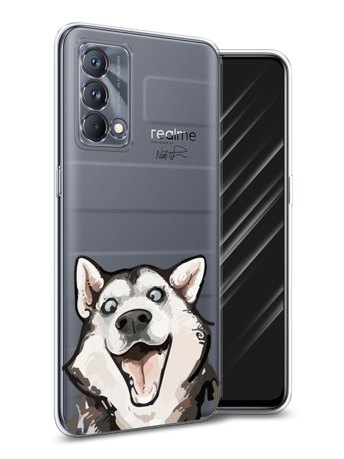 

Чехол Awog на Realme GT Master Edition "Радостный хаски", Разноцветный, 2510450-1